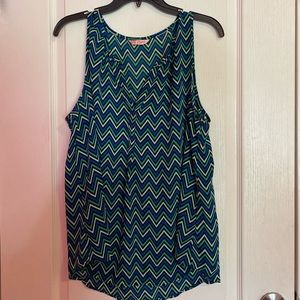 LST CHANCE: BLUE AND GREEN CHEVRON TANK